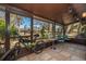 Spacious screened porch with tile flooring and outdoor seating at 1735 Foxhall Cir # 1735, Kissimmee, FL 34741