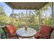 Inviting screened porch with comfortable seating and serene views of the surrounding greenery at 2015 Shalimar Loop, Sanford, FL 32773