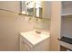 Modern bathroom featuring single vanity and ample storage at 2519 Poinsetta Ave, Sanford, FL 32773