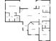 Detailed floor plan showing layout of bedrooms, kitchen, living spaces, and bathrooms at 3646 Dovetail S Ln, Lakeland, FL 33812