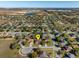 Neighborhood aerial view featuring subject property marked with locator pin at 3696 Peacepipe Ct, Clermont, FL 34711