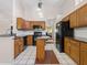 Functional kitchen with granite countertops and ample cabinet space at 413 Country Wood Cir, Lake Mary, FL 32746