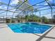 A backyard screened in pool and greenery create a private oasis at 413 Country Wood Cir, Lake Mary, FL 32746