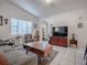 Comfortable living room featuring natural light and seamless connections to the entryway and kitchen at 500 E Crystal Lake St, Orlando, FL 32806