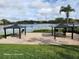 Lakeside park featuring picnic tables and pavilions creating an inviting outdoor space at 8837 Latrec Ave # 5307, Orlando, FL 32819
