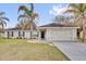Charming single-story home with a two-car garage and manicured lawn at 96 Pecan Dr, Ocala, FL 34472