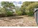 Spacious backyard with mature trees at 1205 Flewelling Ave, Ocoee, FL 34761