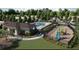 Community amenities include a pool, clubhouse, playground, and landscaped green spaces at 1212 Bear Oak Ln, Deland, FL 32720