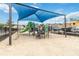 Community playground featuring modern equipment and a shaded area for children at 1212 Bear Oak Ln, Deland, FL 32720