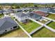 Aerial view of backyard featuring a white fence at 207 Polermo Ave, St Cloud, FL 34771