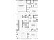 A floor plan showing bedrooms, closets, bathrooms, laundry room and loft on the second floor at 207 Polermo Ave, St Cloud, FL 34771