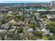 Picturesque aerial view of homes nestled among lush trees, with a stunning skyline in the background at 421 Broadway Ave, Orlando, FL 32803