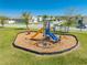 A colorful playground with slides, swings, and climbing structures amidst a sunny, green landscape at 5301 Amersham Ln, St Cloud, FL 34771