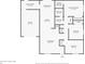 Floorplan of the home with measurements including living room, kitchen, dining room, bedrooms, bathrooms, and garage at 6222 Fox Hunt Trl, Orlando, FL 32808