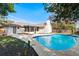 Bright and inviting pool with a spacious deck, perfect for outdoor relaxation and entertaining by the home at 9360 Sonia St, Orlando, FL 32825