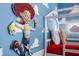 This bedroom offers a fun Toy Story themed mural with unique 3D characters at 1412 Moon Valley Dr, Davenport, FL 33896