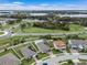 An aerial view of several homes in a suburban neighborhood at 1740 Standing Rock Cir, Oakland, FL 34787