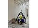 Stylish wine rack and glassware storage create an inviting bar area with decorative accents at 402 Cypress Dr # 402, Haines City, FL 33844