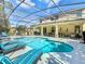 Inviting screened-in pool and patio area, ideal for outdoor dining and lounging at 601 Orange Cosmos Blvd, Davenport, FL 33837