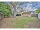 Large fenced backyard with mature tree and access to screened patio at 124 Cinnamon Dr, Orlando, FL 32825