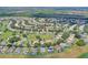 Aerial view of a neighborhood with lush landscaping, beautiful homes and community ammenities at 2676 Emerald Island Blvd, Kissimmee, FL 34747