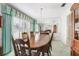 Traditional dining room with large table, chandelier, and ample natural light at 3030 Kingfisher Dr, Orlando, FL 32806