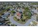 Aerial view of a home on a corner lot surrounded by other houses in a suburban neighborhood at 7861 Copperfield Ct, Orlando, FL 32825