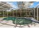 Screened-in backyard pool and spa provides outdoor enjoyment and relaxation at 8606 Terrace Pines Ct, Orlando, FL 32836