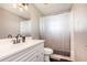 Bathroom vanity and tub shower combo at 1644 Piccadilly Dr, Daytona Beach, FL 32117