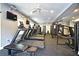 Well-equipped gym with treadmills, elliptical machines, and weight training equipment at 206 E South St # 1018, Orlando, FL 32801
