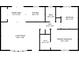 Detailed floor plan showcasing the layout of the home, including the living room, kitchen, and bedrooms at 509 Nicole Blvd, Ocoee, FL 34761