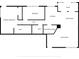 Home floor plan layout, featuring primary bedroom, kitchen, living room, and two baths at 535 N Interlachen Ave # 107, Winter Park, FL 32789