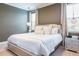 Elegant bedroom featuring a luxurious bed, modern lighting, and soothing color palette for a tranquil ambiance at 7568 Marker Ave, Kissimmee, FL 34747