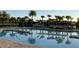Community pool with water features and palm trees perfect for Gathering fun and relaxation at 11137 Lore Way, Orlando, FL 32832