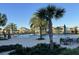 Community pool with palm trees and ample seating at 11137 Lore Way, Orlando, FL 32832