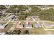 Aerial view of a single-story home in a residential area at 15499 Sw 48Th Ave, Ocala, FL 34473