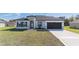Charming single-story home showcasing a well-manicured lawn and a modern exterior design with a two-car garage at 15499 Sw 48Th Ave, Ocala, FL 34473