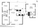 Detailed floor plan of the home showing the layout of rooms and dimensions at 2169 Webster Ct, Deltona, FL 32738