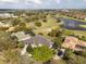 Lush landscaping surrounds a well-maintained home that backs onto a golf course at 2207 Cairns Ct, Orlando, FL 32835
