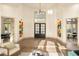 Living room featuring high ceilings and colorful wall art at 2207 Cairns Ct, Orlando, FL 32835