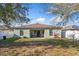 A cozy backyard featuring a covered patio and a well maintained lawn perfect for entertaining at 2665 Rotherham Rd, Tavares, FL 32778
