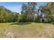 Expansive backyard with mature trees, a storage shed, and open space for outdoor activities and enjoyment at 27630 Jean Ave, Paisley, FL 32767