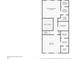 Second floor plan featuring a primary bedroom, two bathrooms, a laundry room, two bedrooms, and stairs at 2979 Upper Park Rd, Orlando, FL 32814