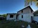 New construction home shows block walls, plywood second story and window openings at 3627 Lincoln St, Sanford, FL 32771