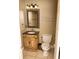 Bathroom featuring a decorative vanity, mirror, and commode at 1770 Nordic Ct, Apopka, FL 32712