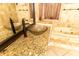 Elegant bathroom featuring vanity with granite countertop and glass vessel sink at 1770 Nordic Ct, Apopka, FL 32712