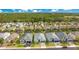Beautiful aerial view of the neighborhood showcasing well-manicured lawns, pools and community at 2348 Victoria Dr, Davenport, FL 33837