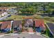 Aerial view of home showing pool, yard, and proximity to neighborhood amenities at 2724 Sarzana Ln, Apopka, FL 32712