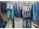 Walk-in closet with organized shelving and hanging space for clothes at 2724 Sarzana Ln, Apopka, FL 32712