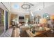 Airy living room with high ceilings, large windows, and stylish furnishings at 2724 Sarzana Ln, Apopka, FL 32712